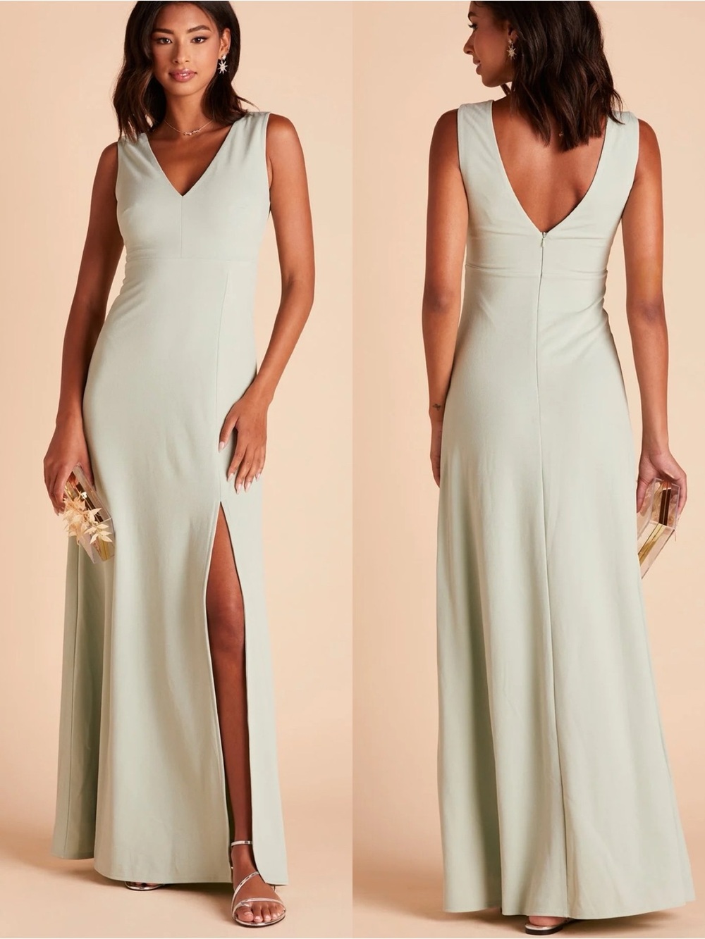 Birdy Grey | Sage Crepe Shamin Maxi Dress